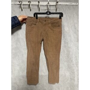Brooks Brothers Pants Men 34X27 Beige‎ Corduroy Academia Casual Trousers Luxury